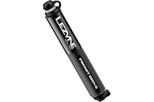 LEZYNE Pocket Drive HP Bicycle Hand Pump, High Pressure 160 PSI, Presta & Schrader Compatible, Durable CNC Aluminum, Compact,