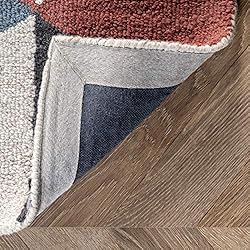 nuLOOM Bianca Triangles Wool Area Rug, 2 ft x 6