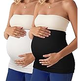 DIRAVO Womens Maternity Belly Band for Pregnancy Non-slip Silicone Stretch Pregnancy Support Belly Belt Bands…