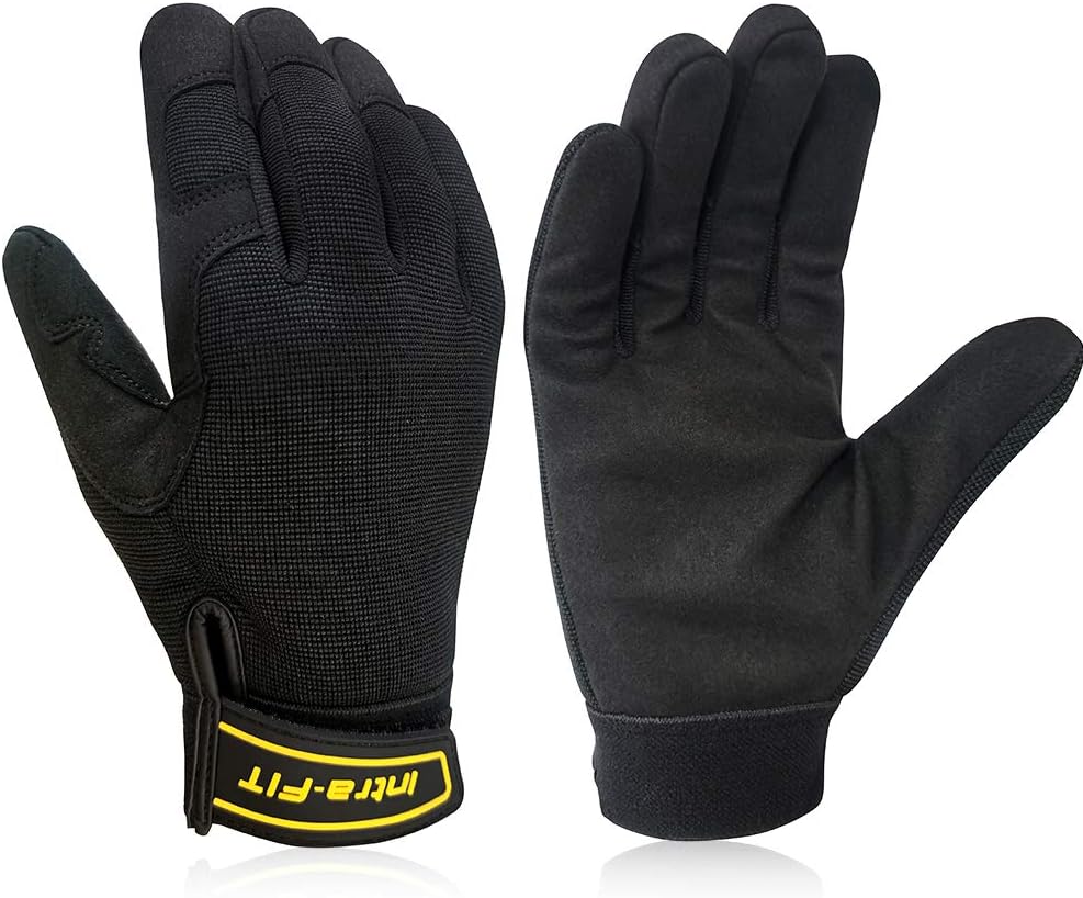IntraFIT Mechanics Work Gloves, Improved Dexterity, Lightweight