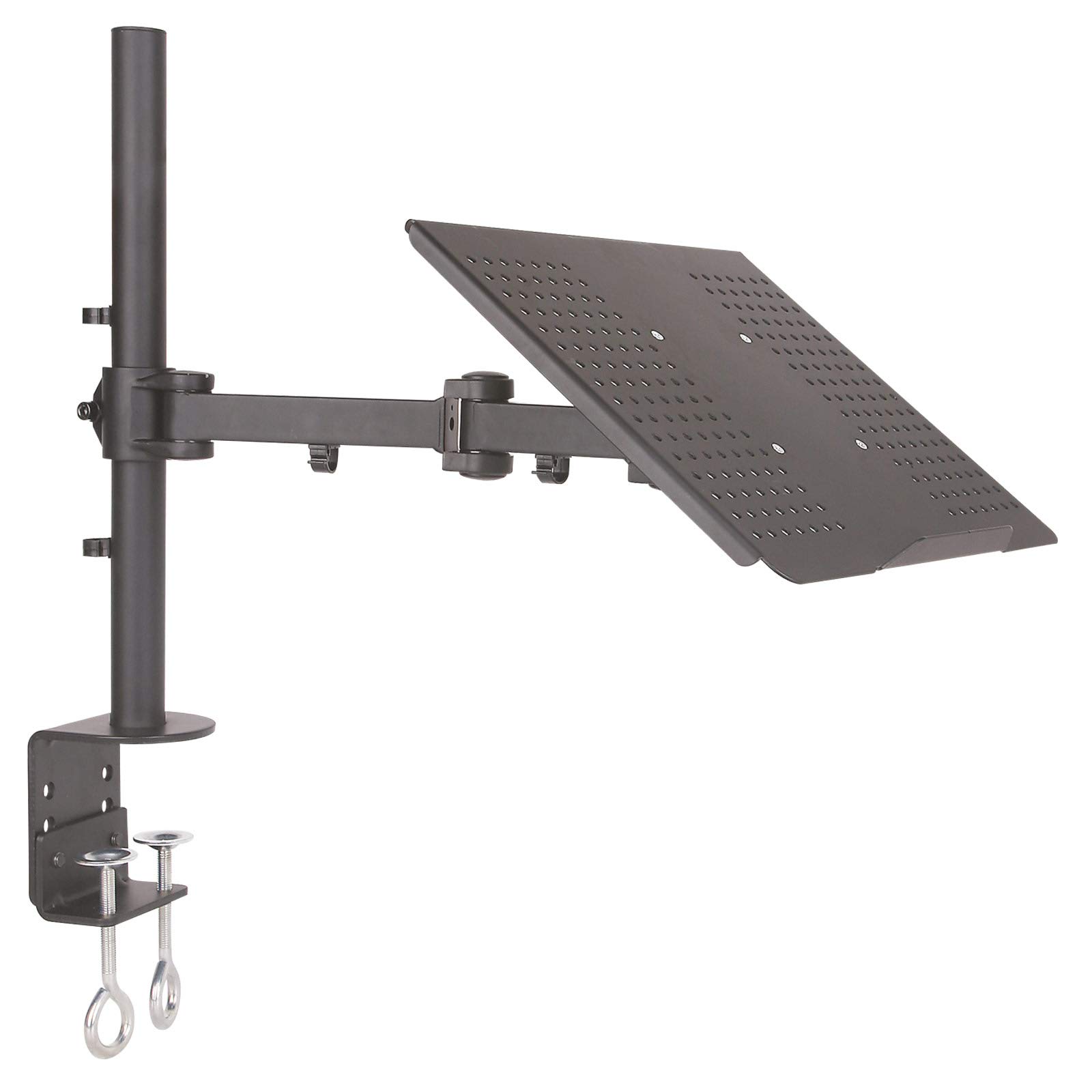 Universal Table Holder Holder for Laptop Notebook Netbook Tablet PC - 10kg loadable - inclinable swivelling height adjustable - Laptop Holder Table Stand black Model: LT10B