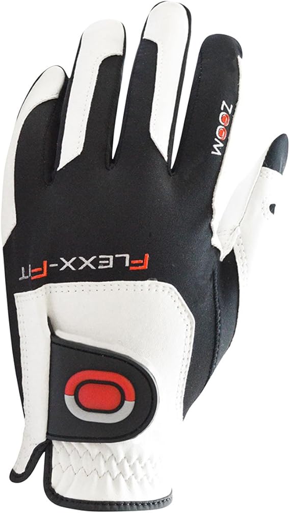 Zoom Mens Tour FlexxFit Tech Leather Golf Gloves LH One Size Fits All