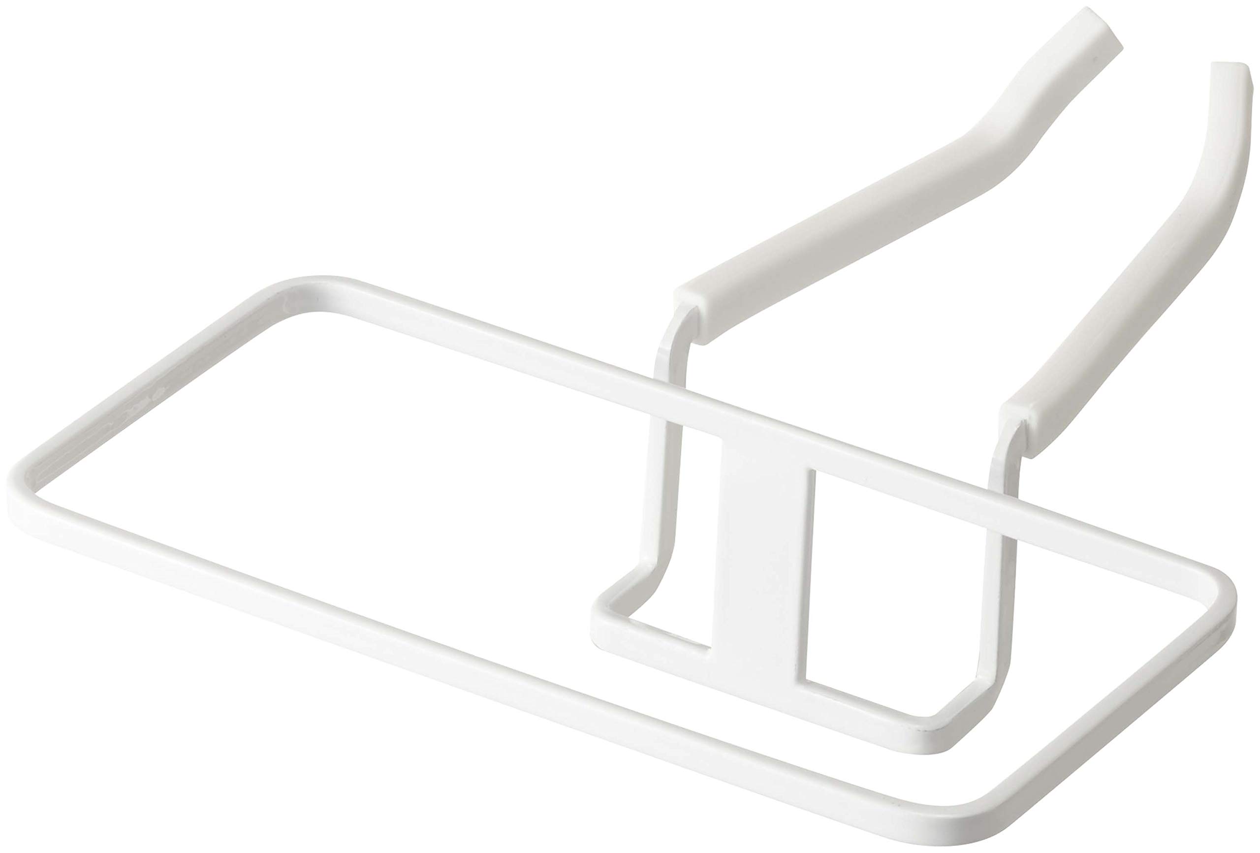 山崎実業(Yamazaki) 蛇口にかけるポリ袋ホルダー ホワイト 約W16XD19.5XH6cm タワー 三角コーナー シンク用 ゴミ箱 4825商品画像