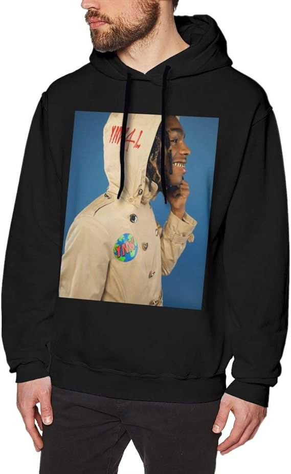 black sweater men's hoodie