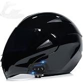FRBRK Motorcycle Bluetooth Modular Helmet, DOT Approved Dual Visor Full Face Flip up Bluetooth Integrated Motorcycle Helmets for Adults Men Women