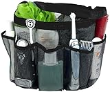 Attmu Mesh Shower Caddy, Quick Dry Shower Tote Bag Oxford Hanging Toiletry and Bath Organizer with 8 Storage Compartments for Shampoo, Conditioner, Soap and Other Bathroom Accessories
