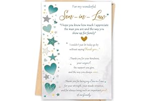 Missonemi Son-in-Law Birthday Card – Heartfelt Happy Birthday Card for Son in Law, Meaningful Birthday Gifts Idea from Family