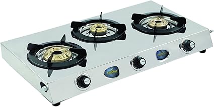 Buy Sunshine T Cook 3 Burner Gas Stove Manual Ignition Stainless Steel Isi Certified Online At Low Prices In India Amazon In