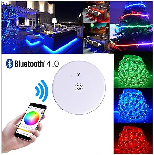 RGB Bluetooth Controller For Led Strip Pannel Light Lamps Rgb Color Changing Remote Control With Free App No Monthly Fee No Hub Require For Ios Android By Sidith