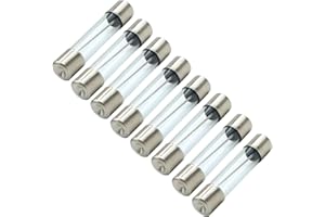 QYKAVM Microwave Fuse 8 Pack 20 Amp 125 Volt 6mmx30mm 611 Microwave Thermal Fuses for GE,Frigidaire Hotpoint Microwave,Replacement Model GE WB27X11138,Frigidaire 5304509451 5304464087 5304488359 AP5648907