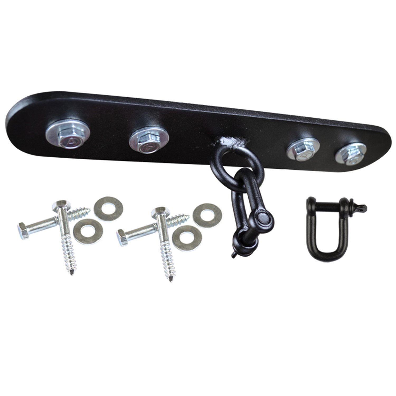 AQF Boxing Punch Bag Iron Ceiling Hook | Heavy-Duty Boxing Bracket Swivel for Hanging Punching Bags | 18-Gauge Ceiling Mount Hanger with D-Shackle, Bolts & Wall Plugs | Holds up to 150 kg (10")