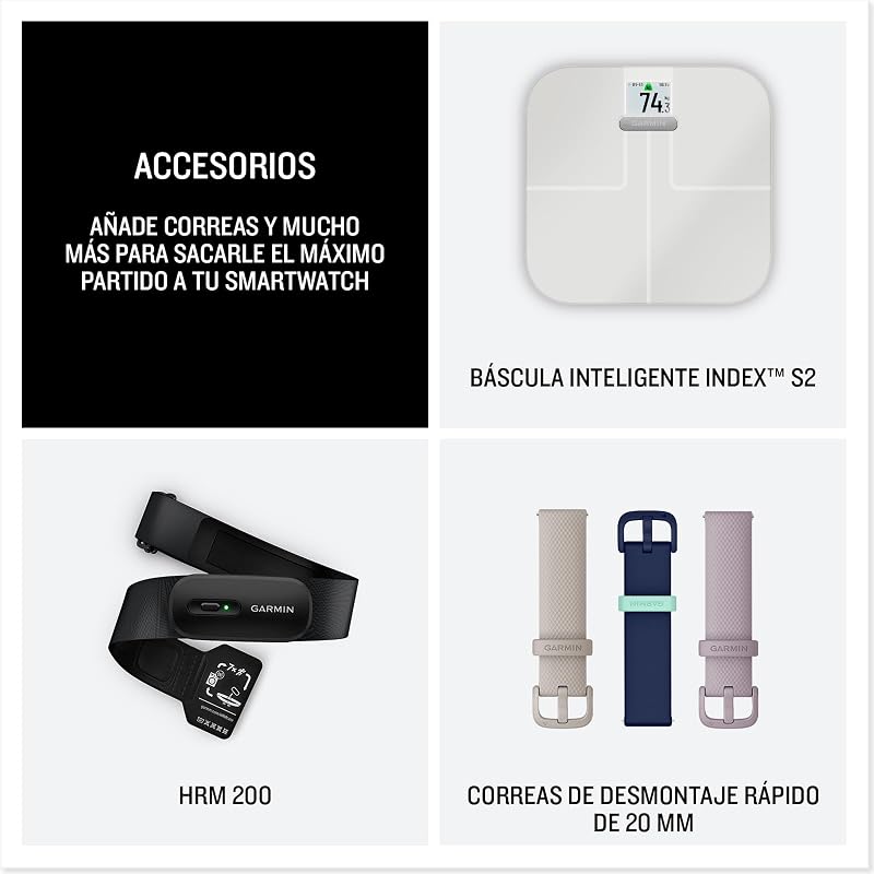 Vívoactive 6, Relógio Inteligente com GPS, Ecrã AMOLED, Funcionalidades de Saúde, Treinos de Mobilidade, Treino Avançado do Sono e até 11 dias de autonomia, Cinzento, Exclusivo da Amazon