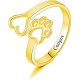personalized bone shaped name ring