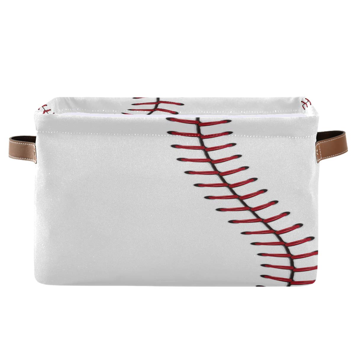 ALARGE Aufbewahrungskörbe, abstraktes Sport-Baseball-Muster, faltbar