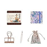 15 Gauge Acrylic Mini Palette, Mini Watercolor Palette Set, Pocket Artist Watercolor Travel Set, Portable Watercolor Palette Box Set with Brushes, Clips, Sketchbook, Paints, Storage Bag (A)