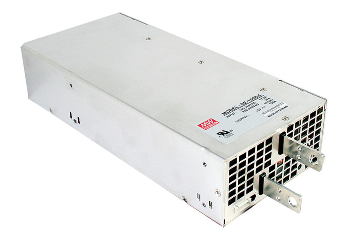 Mean Well SE100048 AC/DC Power Supply, Single Output, 48 Volt, 20.8 Amp, 998.4 Watt, 10.9" L x