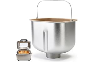Bread Machine Baking Bucket, Stainless Steel Non Stick Bread Maker Replacement Parts for Kitchen Making