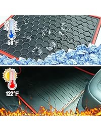 TODO tipo de clima alfombrilla de piso cabina delantera y trasera alfombra de goma ajuste 2016   2017 Lexus RX350 RX450, Rojo