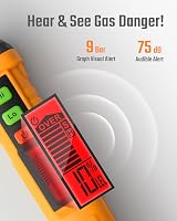 TOPTES PT210S Gas Leak Detector with 10cm Probe Orange view 2