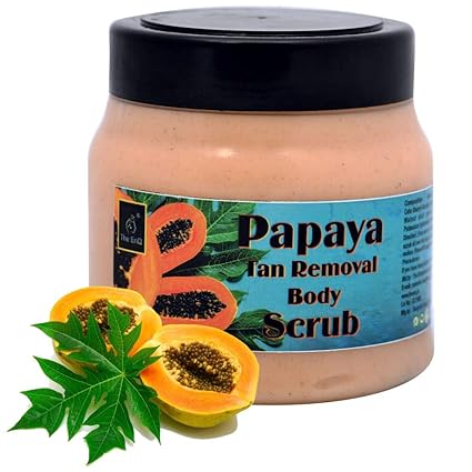 The EnQ PAPAYA TAN REMOVAL BODY SCRUB (PAPAYA BODY SCRUB)