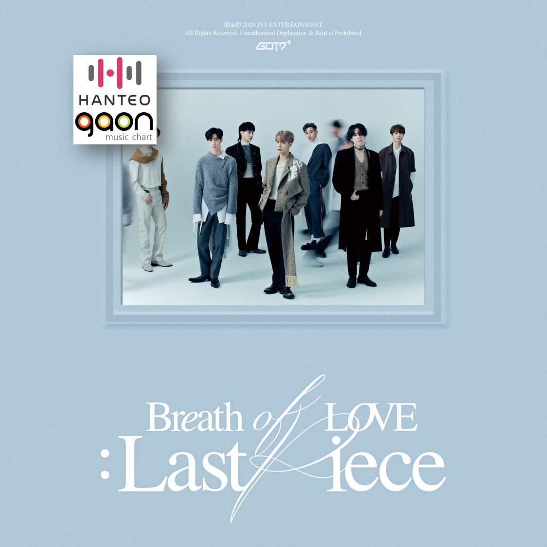 JYP Ent. GOT7 - Breath of Love : Last Piece [Random ver.] (4th Album) [Pre Order] CD+Photobook+Folded Poster+Others with Tracking, Extra Decorative Stickers, Photocards