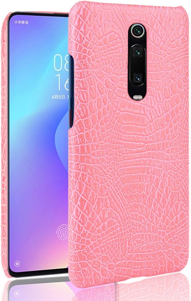 Taiaiping Xiaomi Mi 9T Pro Case, [Ultra-Thin] Advanced PU Leather Grain Ultra-Thin Protection Phone Case Back Cover, Ultra-Thin Leather Case for Xiaomi Mi 9T Pro (Pink)
