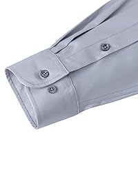 J.VER Men's Dress Shirts Solid Long Sleeve Stretch