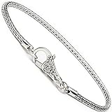 RUBYCA 5Pcs 20cm Bracelet 18KGP Silver Plated Heart