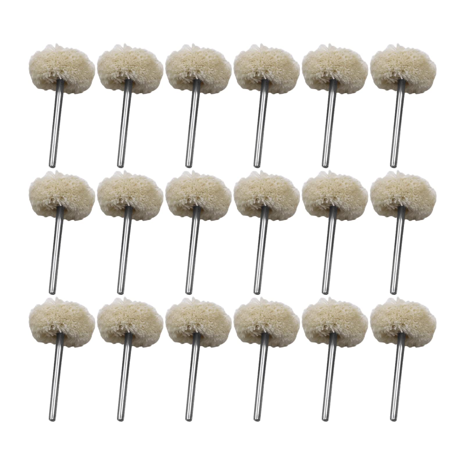 30 Pcs Soft Fine Shank Buff Wheels Buffing Balls Rotary Tool Accessories for Jewelry Metal Glass Polishing Bit