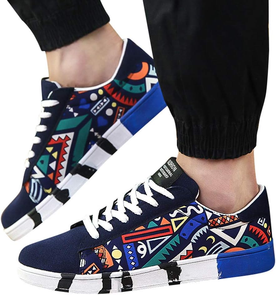 Men Sport Running Shoes Lace-Up Sneakers Round Toe Walking Mountaineering Shoes