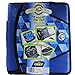 Case-it Mighty Zip Tab 3-Inch Zipper Binder, Printed Blue, Design May Vary (Camouflage or Geometric)