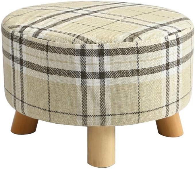 QQXX Reposapiés Taburete Grande Redondo Acolchado puf Acolchado de