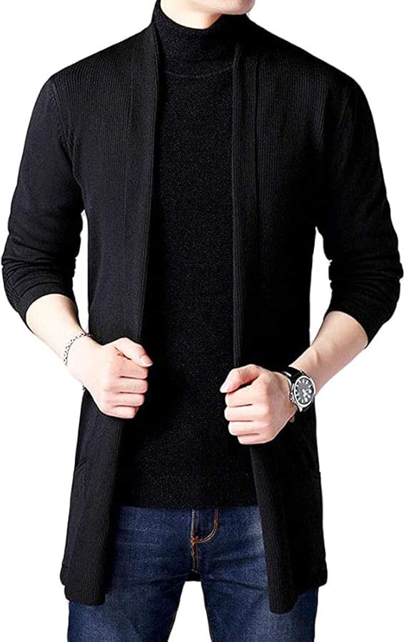 Amazon Co Jp カーディガン メンズ ロングカーディガン 羽織 ニット サマージャケット 春 秋 冬 黄 3xl 服 ファッション小物