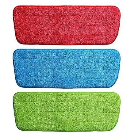 Sevias Replacement Microfiber Spray Mop Pads Refill Cloth Heads Pads Microfiber Mop Cleaning Pads for Spray Mops Floor Cleaning House Tool (2 Pcs) - (Multi Color)