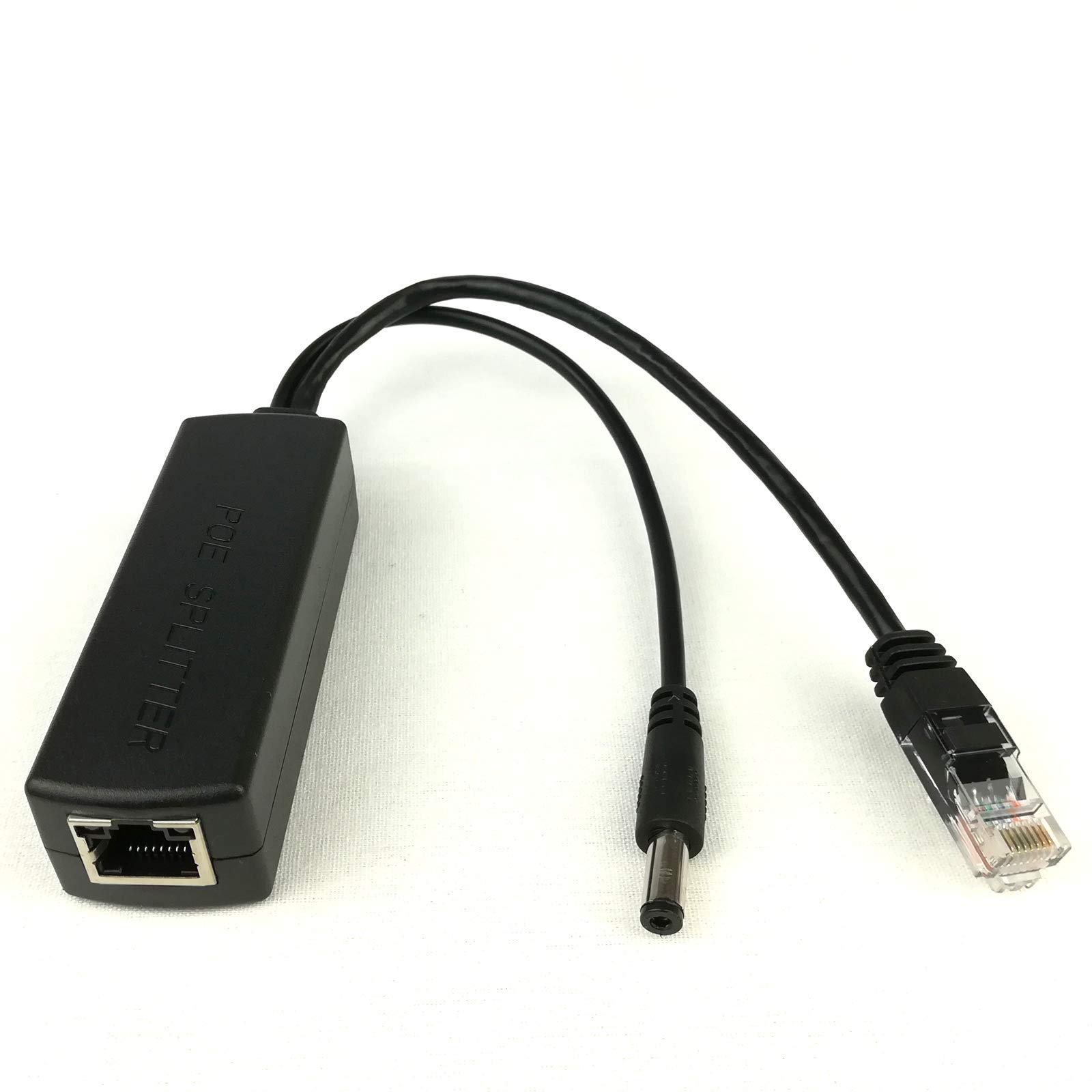 DC 5V 2.4A 5.5x2.1mm Port Gigabit Active PoE Splitter 802.3af 802.3at 1000mbps