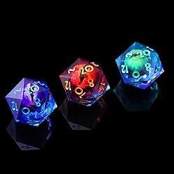 YEMEKO 3Pcs D20 Dargon Eye 22mm Liquid Core DND