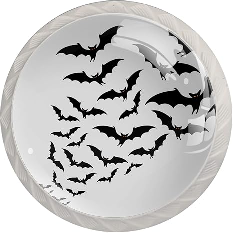 Weiße Küchenschublade zieht Fledermaus Schwarz Runder Schrank Kommode