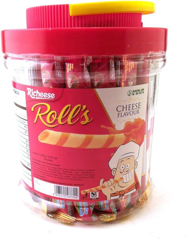 enerlife richeese rolls (cheese flavor / 50-ct) - 15.87oz