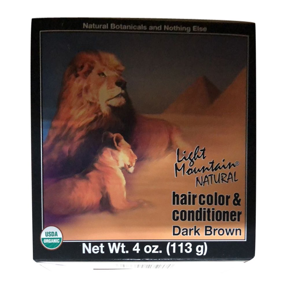 Light Mountain Henna Dark Brown 6x4 Oz Hair Hennas