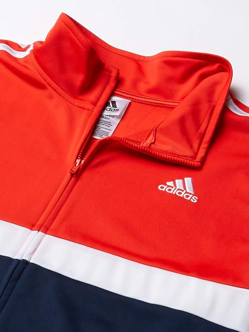 adidas Boys' Tricot Active Track Warm-up Jacket: Clothing