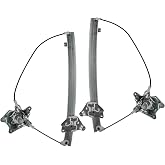 TRQ Driver &amp; Passenger Side Manual Window Regulator Set | For 1986-1994 Nissan D21 1987-1995 Pathfinder 1995-1997 Pickup