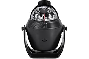 Digital Navigation, High Precision LED Light Rotating Electronic Navigation Marine Cart, Durable ABS, Suitable for Boats and 