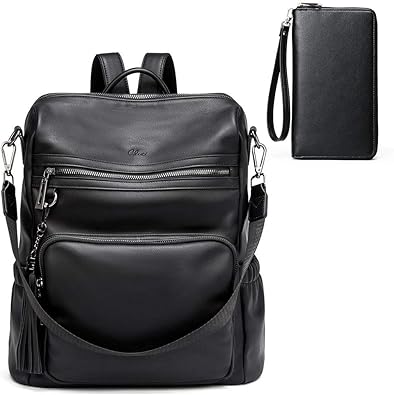 Backpack purse for women fashion leather designer travel Clearance