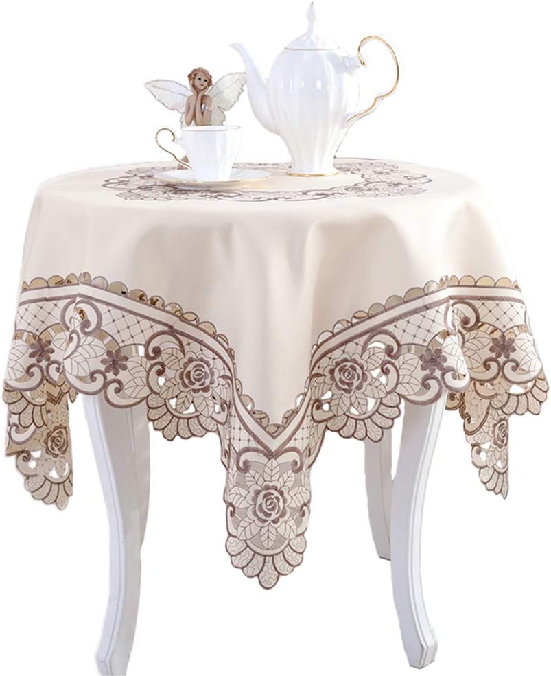 Best round table cloth damask stripe