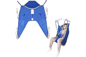 Hoyer Lift Sling, patient Lift Slings for Home Use,Transfer aids for disabled and elderly, Divided Leg Sling with Head Suppor