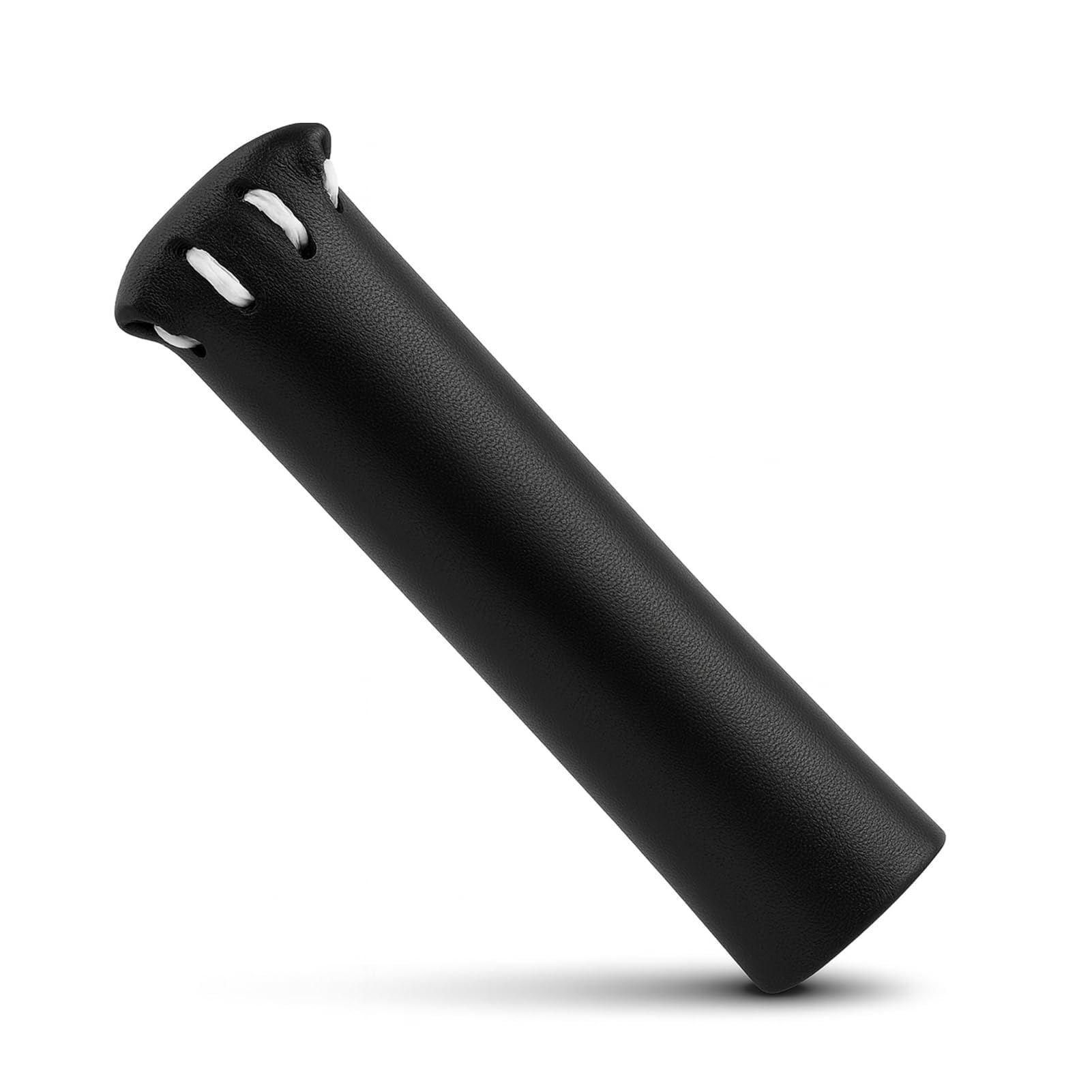 Snooker Cue Tip Cover, Leather Protective Cap Pool Cue Tips Billiards Accessory for Cue Maintenance and Storage (Black)