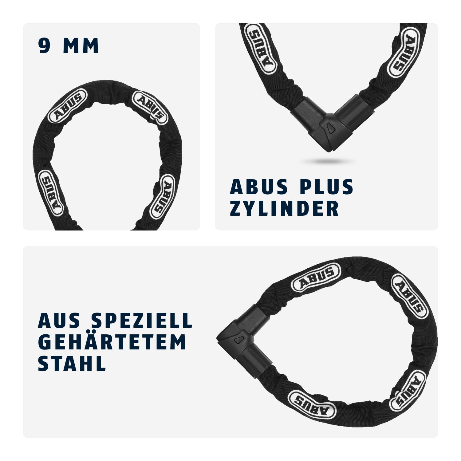 ABUS 33559 Kettenschloss, Schwarz, 85 cm 4