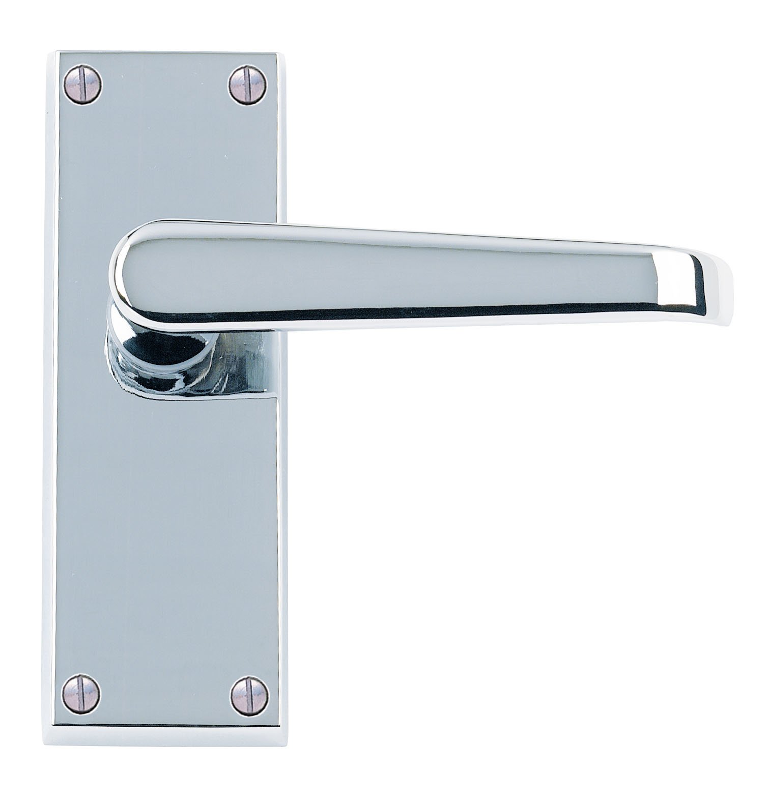 Victorian Straight Lever Latch Door Handle Chrome