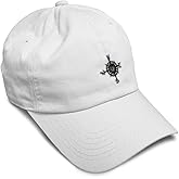 Custom Soft Baseball Hat Embroidered Dad Hat Nautical Compass Men & Ladies Baseball Cap Cotton