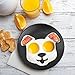 Tvoip 1PCS Fried Egg Mold Ring Pancake Cooker Nonstick Funny Side Up Silicone Egg Mold -Puppy